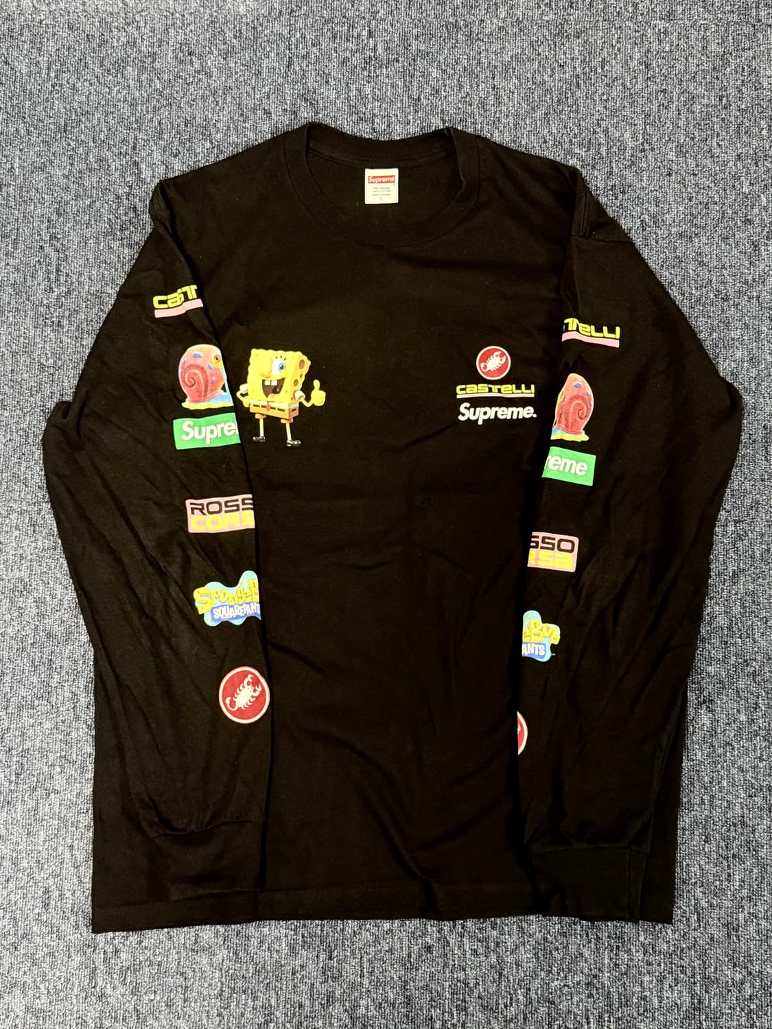 슈프림 스폰지밥 롱슬리브 L 상품이미지1