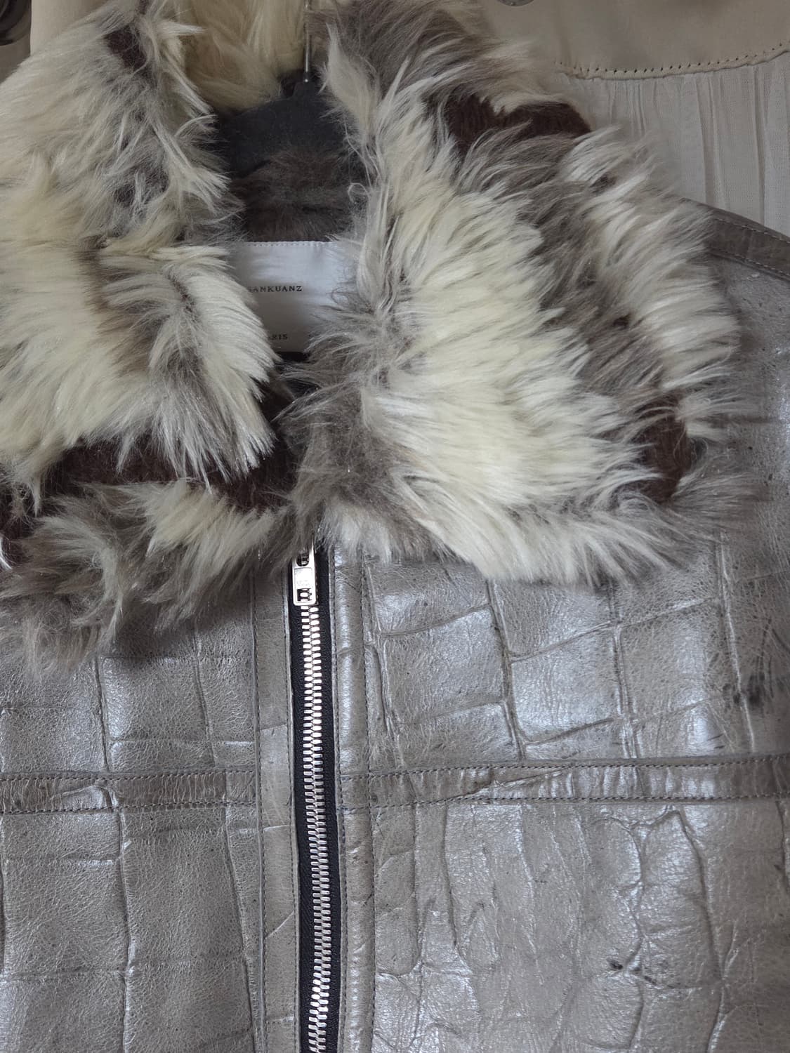 [M] 산쿠안즈 Sankuanz 파이톤 무스탕 퍼 자켓 상품이미지4