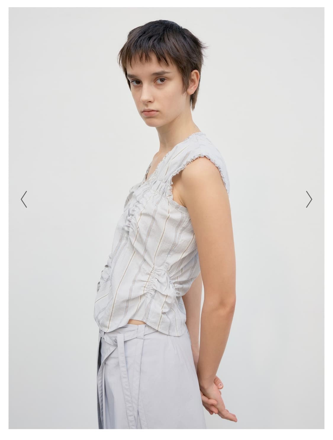로우클래식 Wrinkle Sleeveless Shirt 상품이미지2