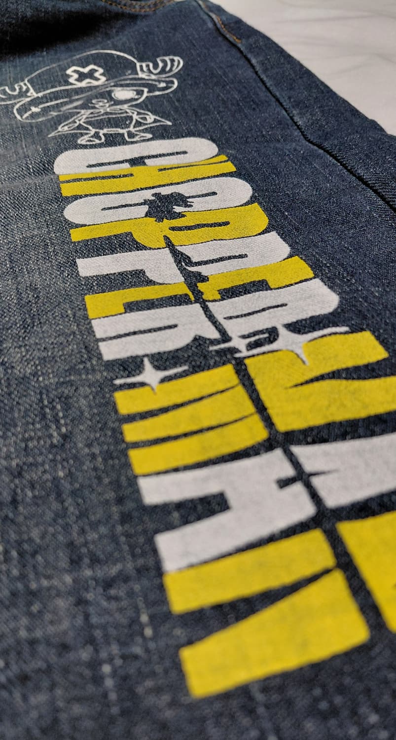 [정품] 원피스 쵸파맨(CHOPPER MAN) 빅로고 빈티지 데님 쇼츠 상품이미지10