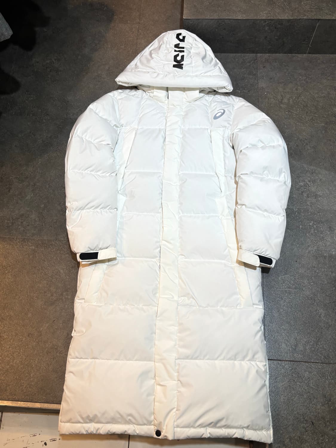 아식스 롱패딩 구스다운 화이트 S사이즈 상품이미지2