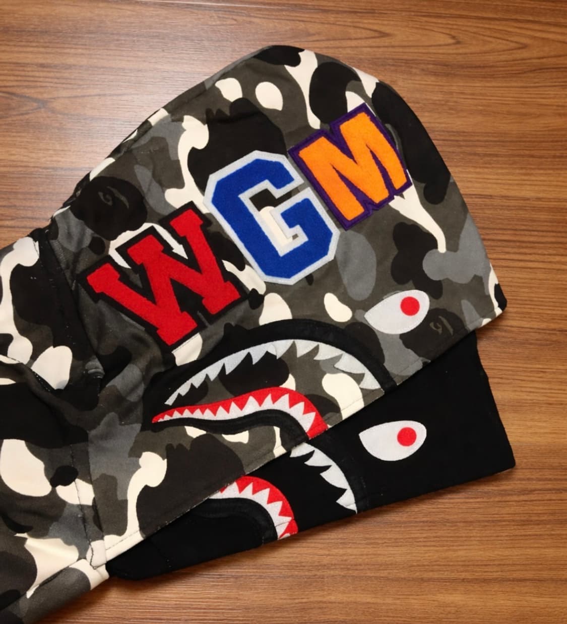 베이프 더블샤크후드집업 시티카모 새상품 상품이미지1