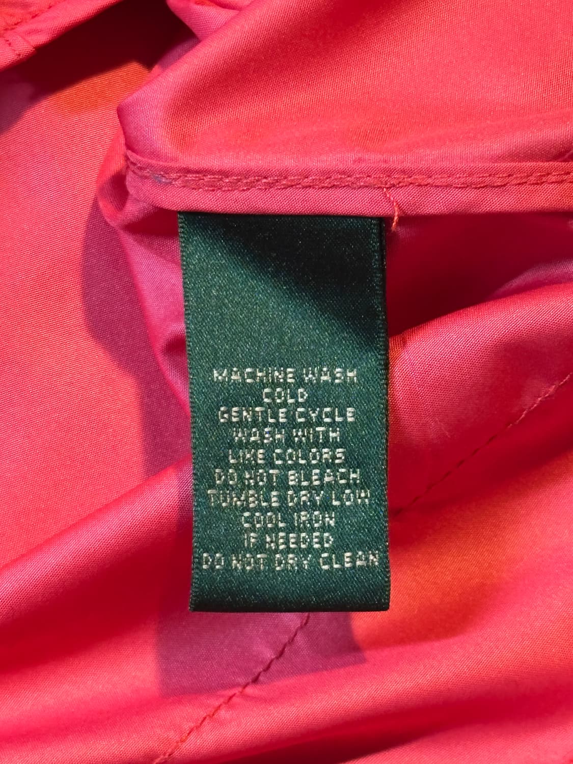 희귀) 로렌 랄프로렌 아카이브 크레스트 로고 바람막이 자켓 핑크 상품이미지6