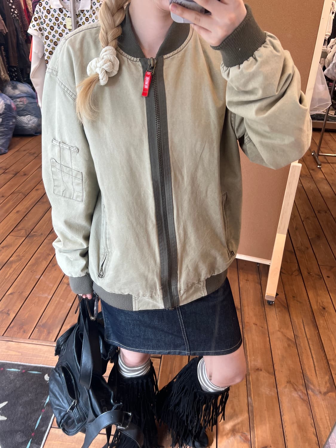 Ameco 베이지 자켓 상품이미지2