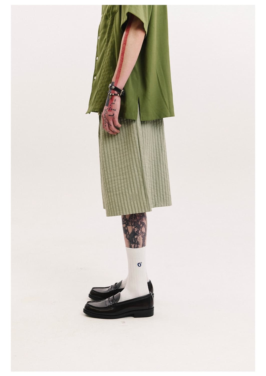 오가프 스트라이프 버뮤다 팬츠 상품이미지1