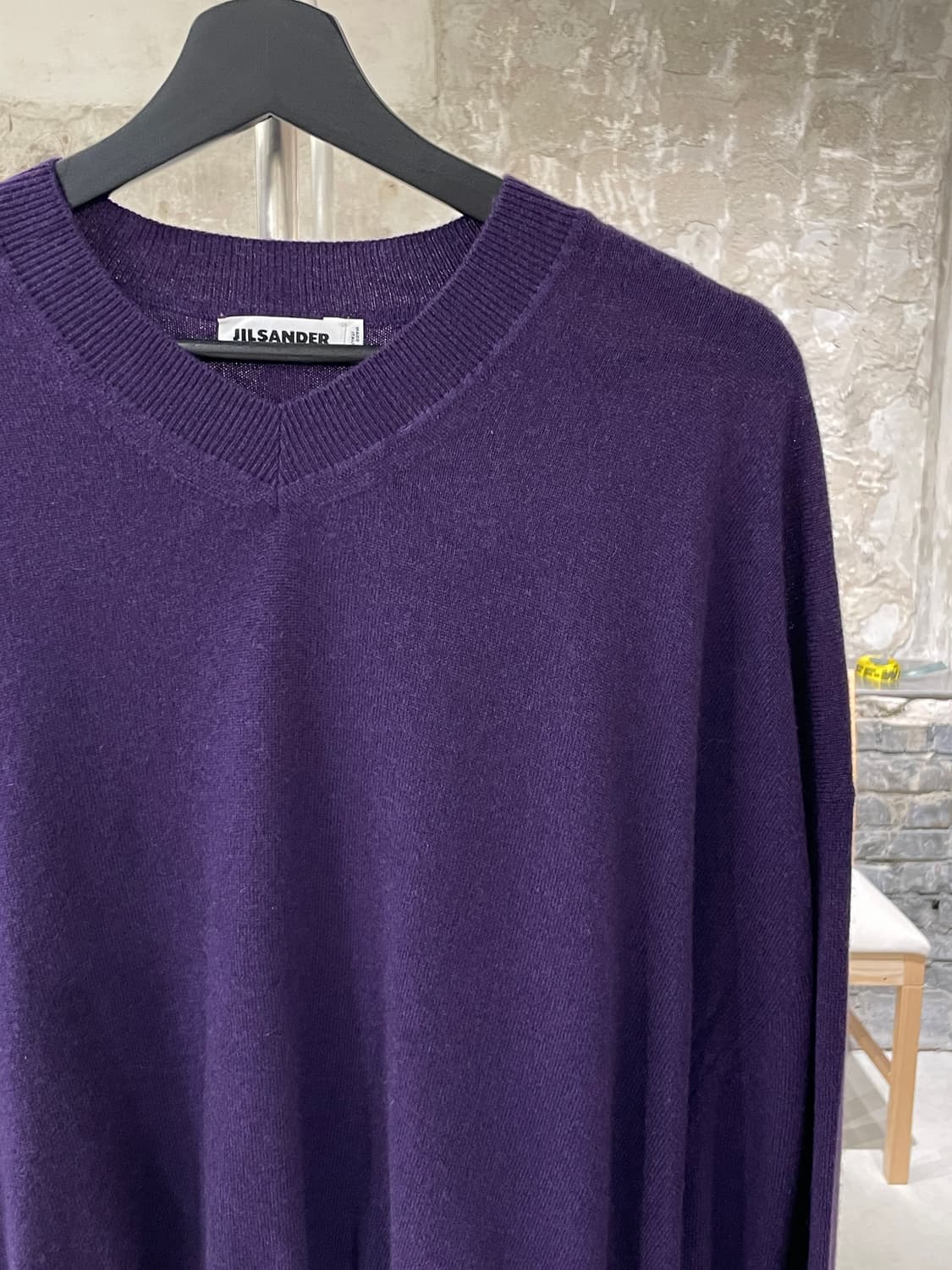 질샌더 퍼플 베이직 캐시미어 니트 상품이미지3