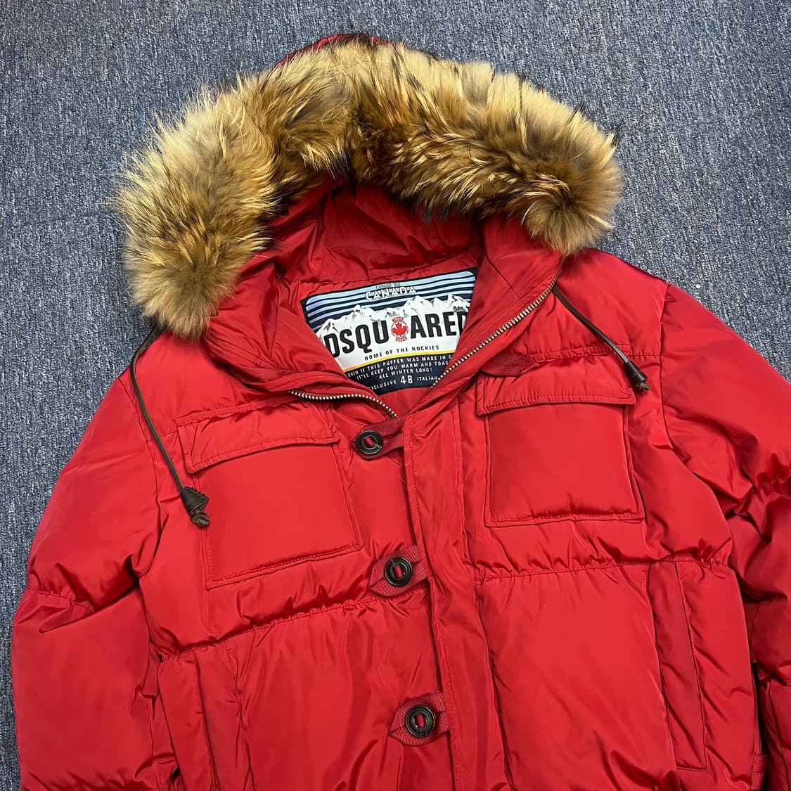 디스퀘어드 2 라쿤퍼 덕다운 패딩 상품이미지2