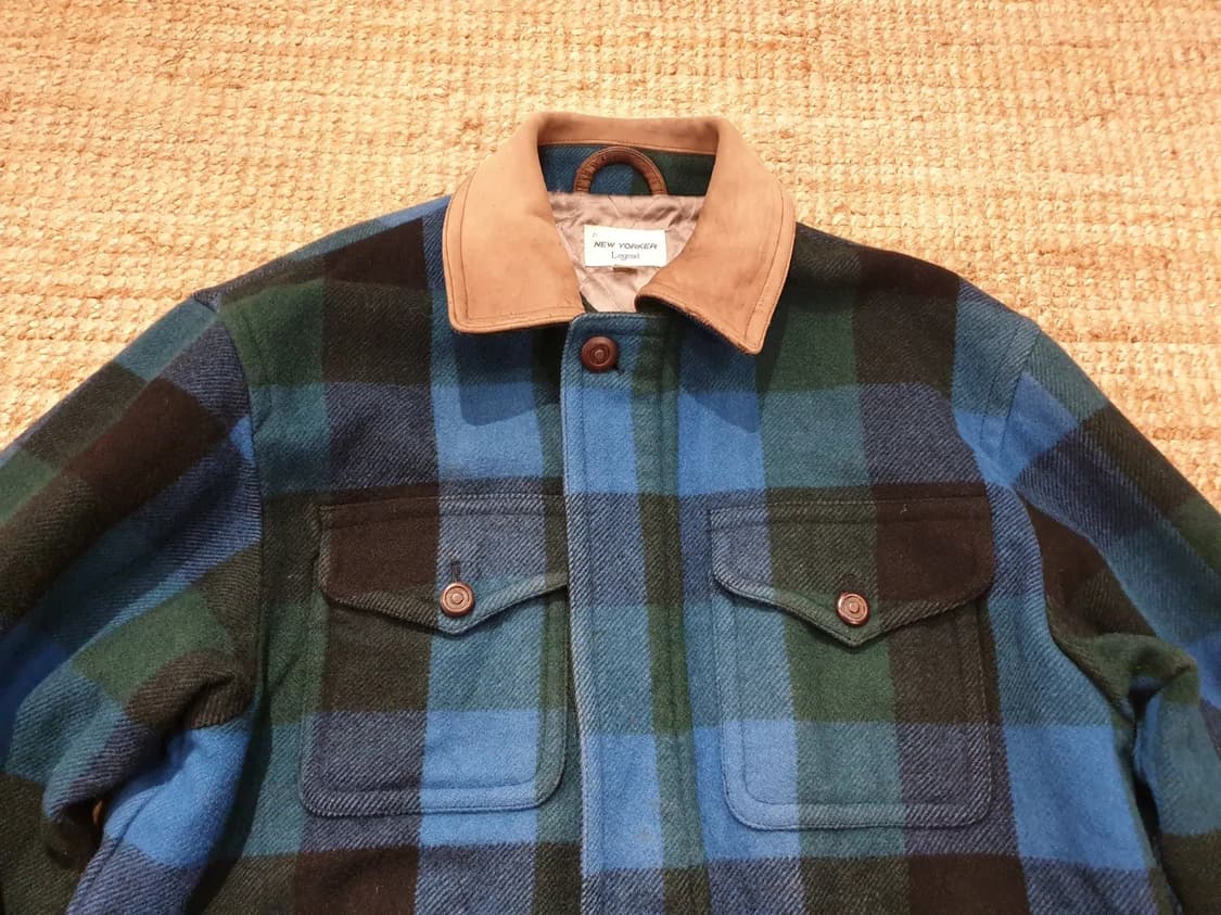 90s jpn 버팔로 체크 울 자켓 상품이미지5