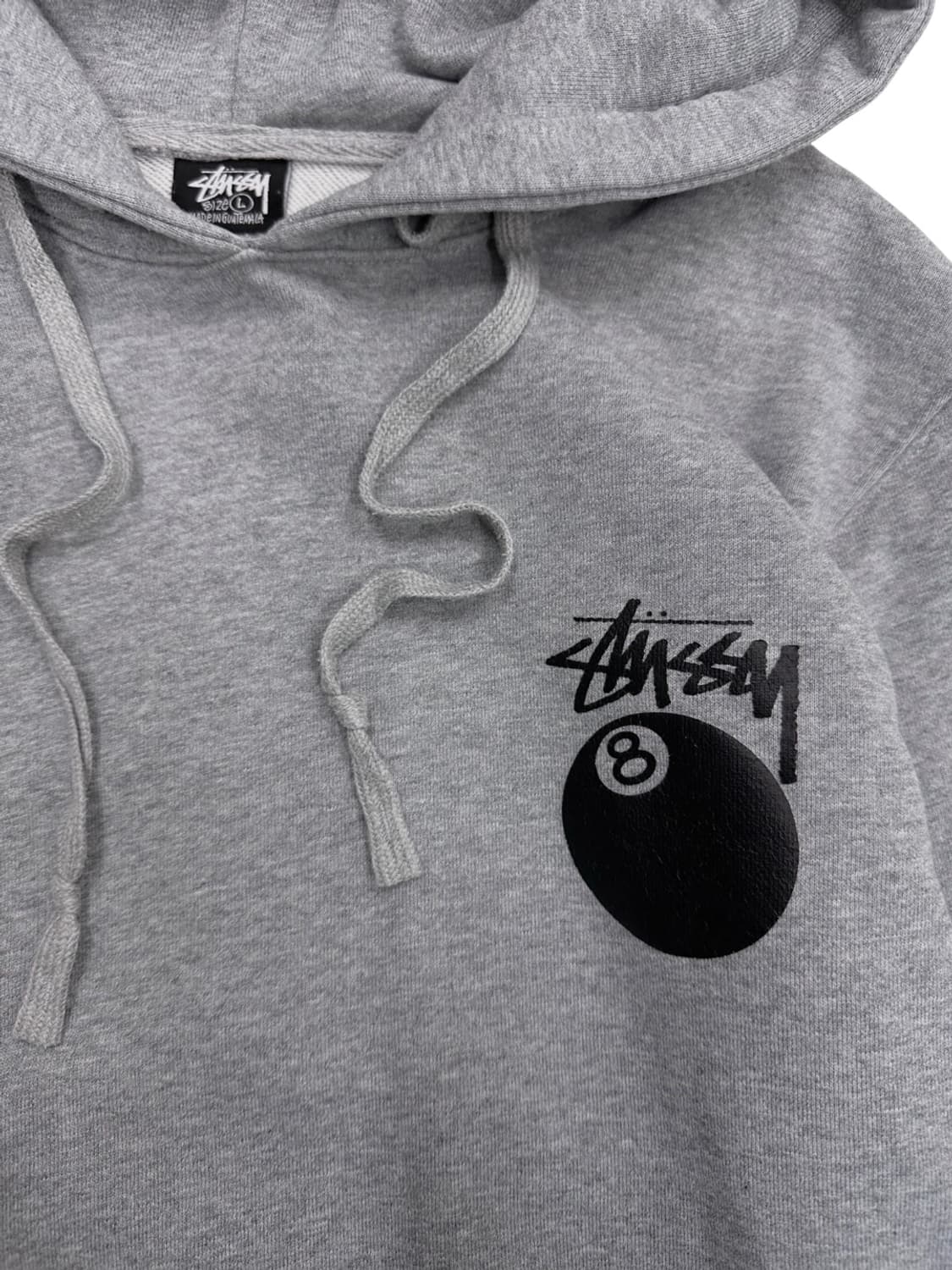 스투시 8볼 후드티 그레이 (L) 상품이미지3