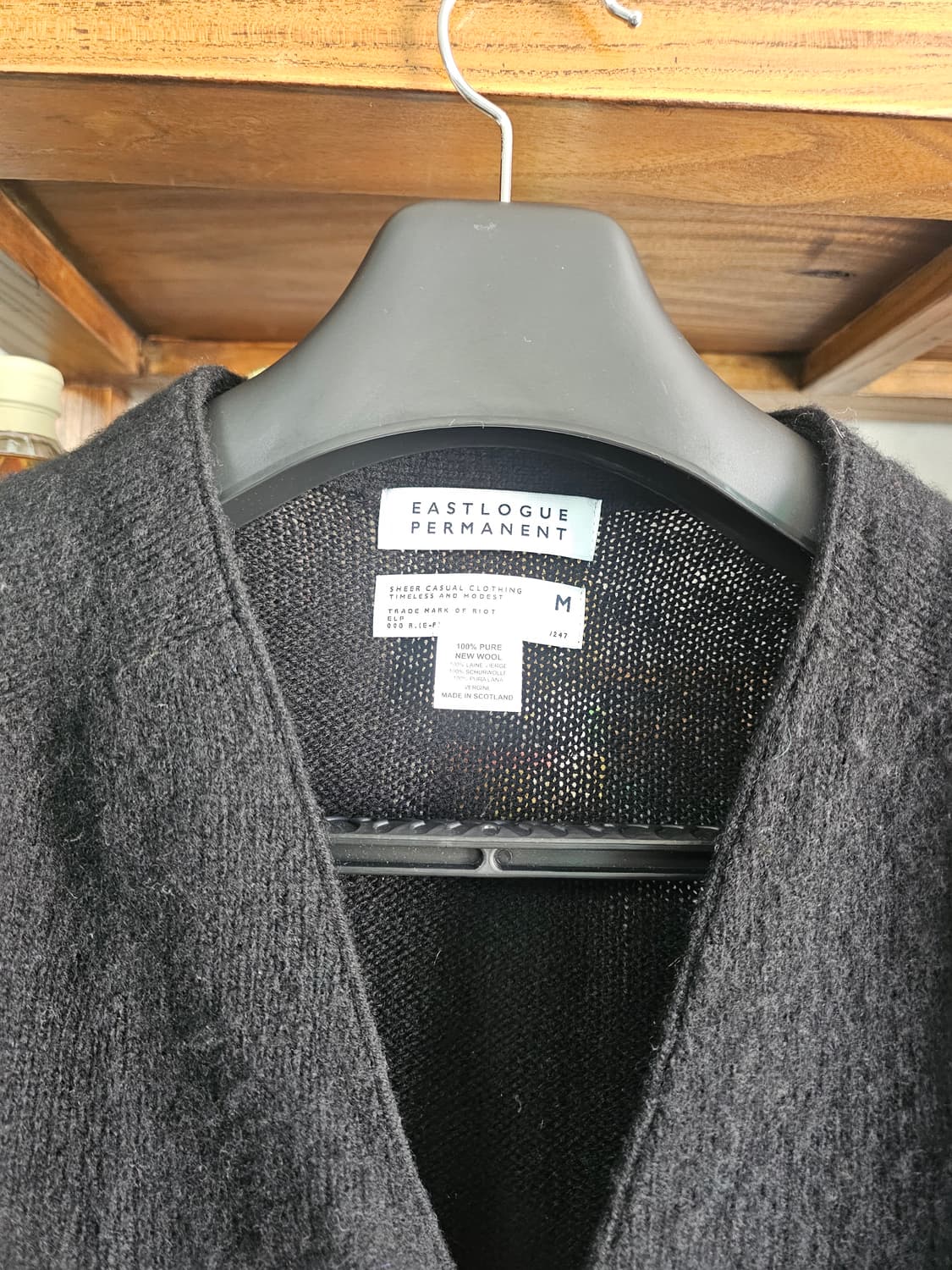 (새거) 스코틀랜드×EASTLOGUE 이스트로그 퍼머넌트 쉐기독 가디건  상품이미지4