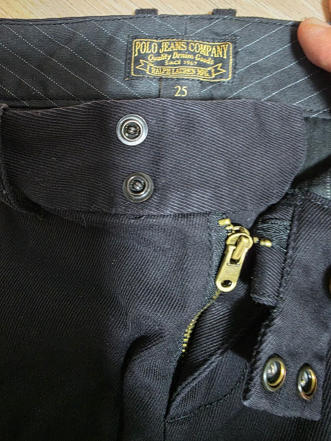 폴로랄프로렌 빈티지 치노 미니 스커트 블랙 25 상품이미지2