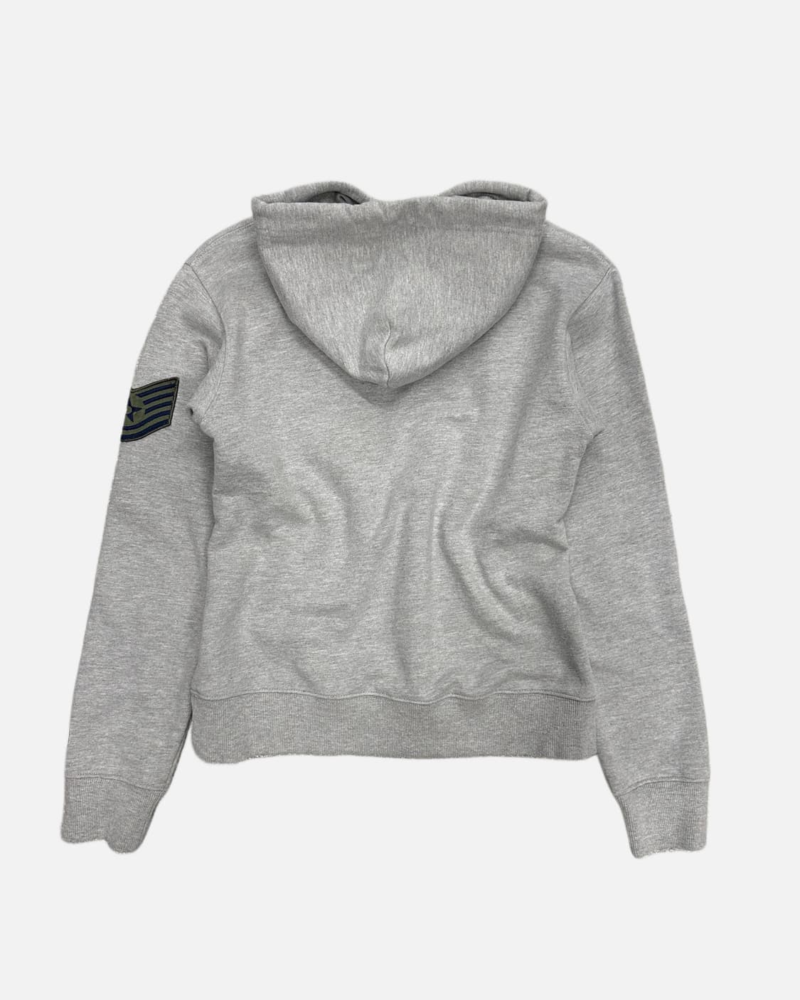 military patch crop hood t-shirt 상품이미지5