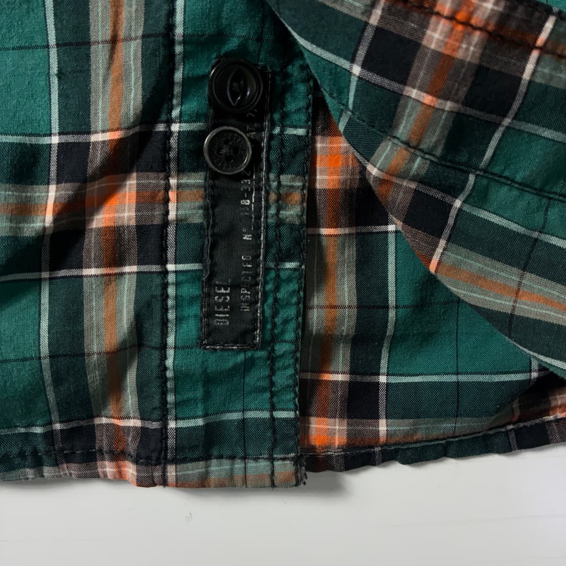 Diesel  디젤 00,s 포켓 웨스턴 코튼 체크 셔츠  상품이미지5