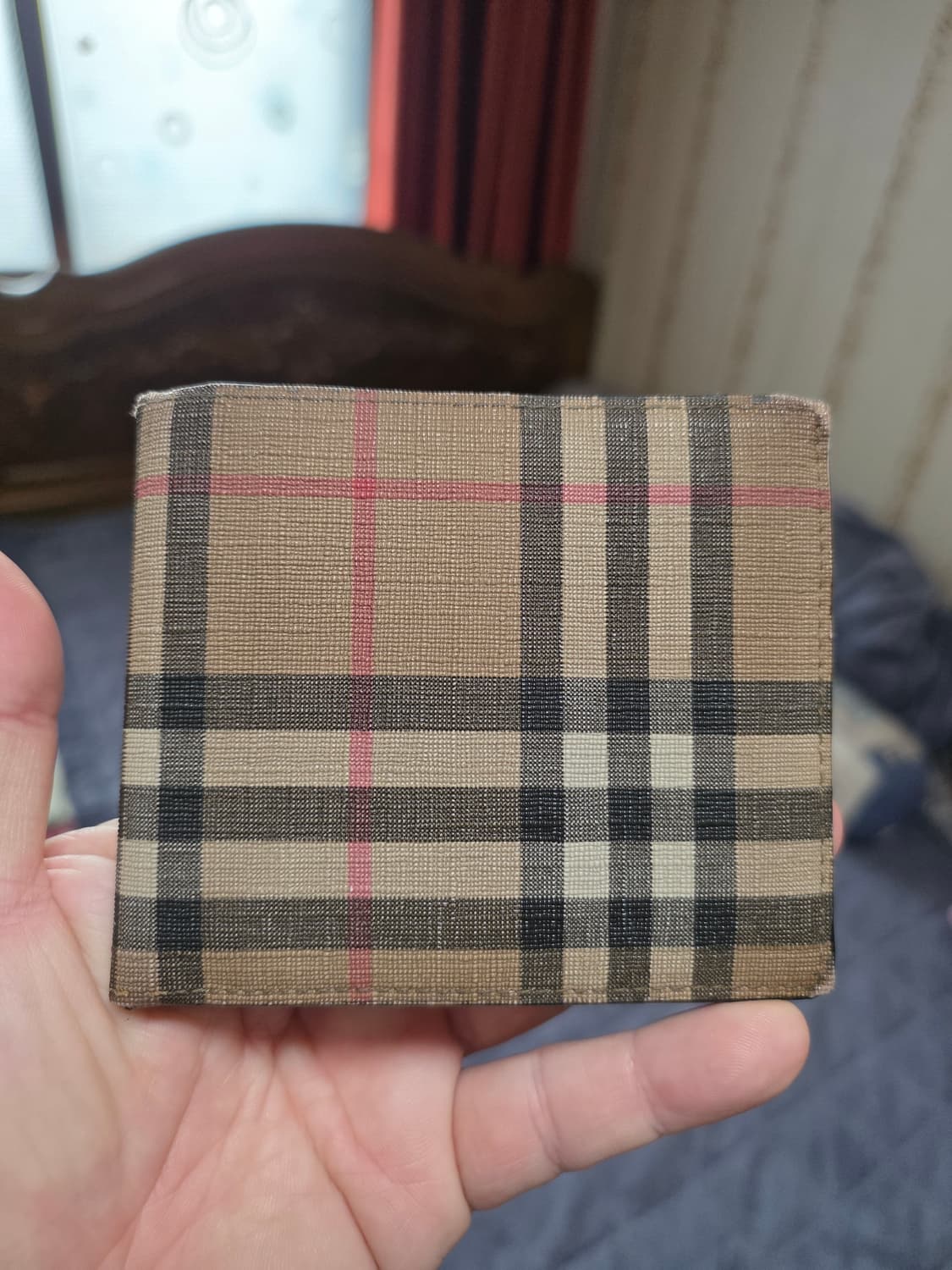 (정품) 버버리 체크 반지갑/80166111/개인/팝니다. 상품이미지2