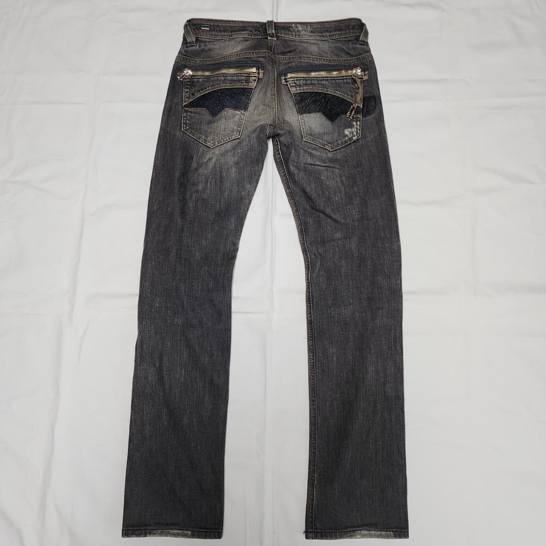 DIESEL SLAMMER 디젤 워시드 흑청 데님팬츠 상품이미지3