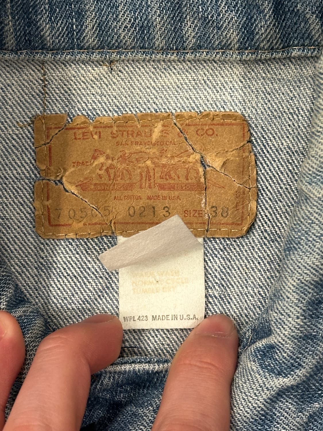 1980s Levis Trucker jacket III USA M 상품이미지7