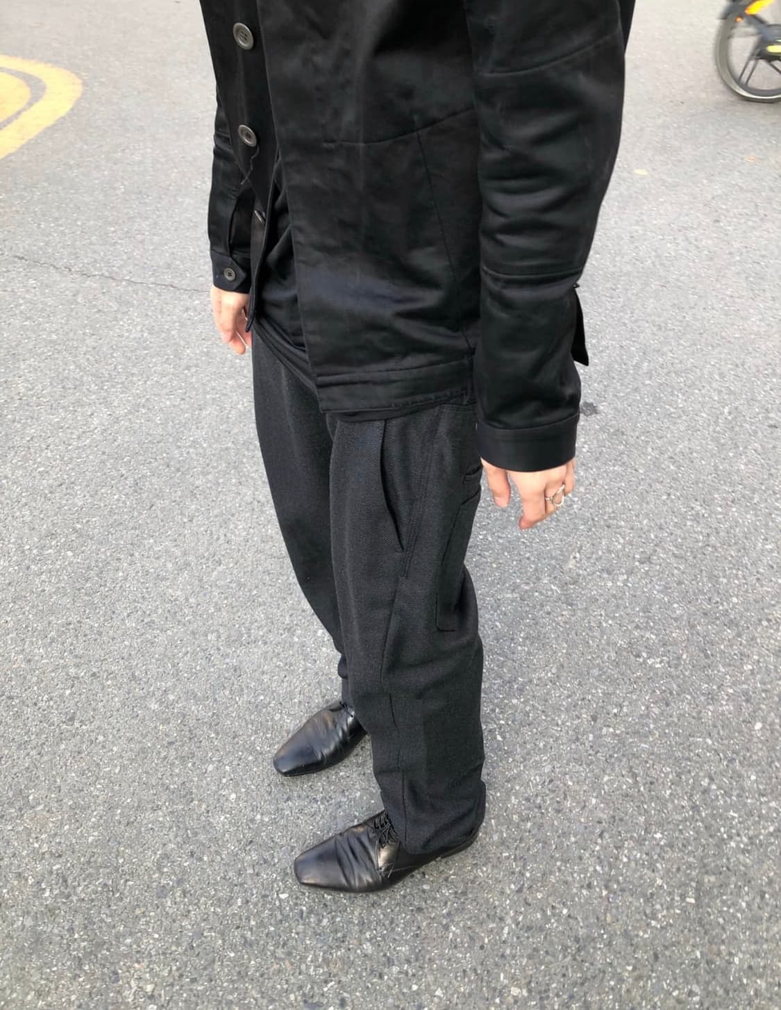 라프시몬스 더블 백 포켓 트라우져 상품이미지2