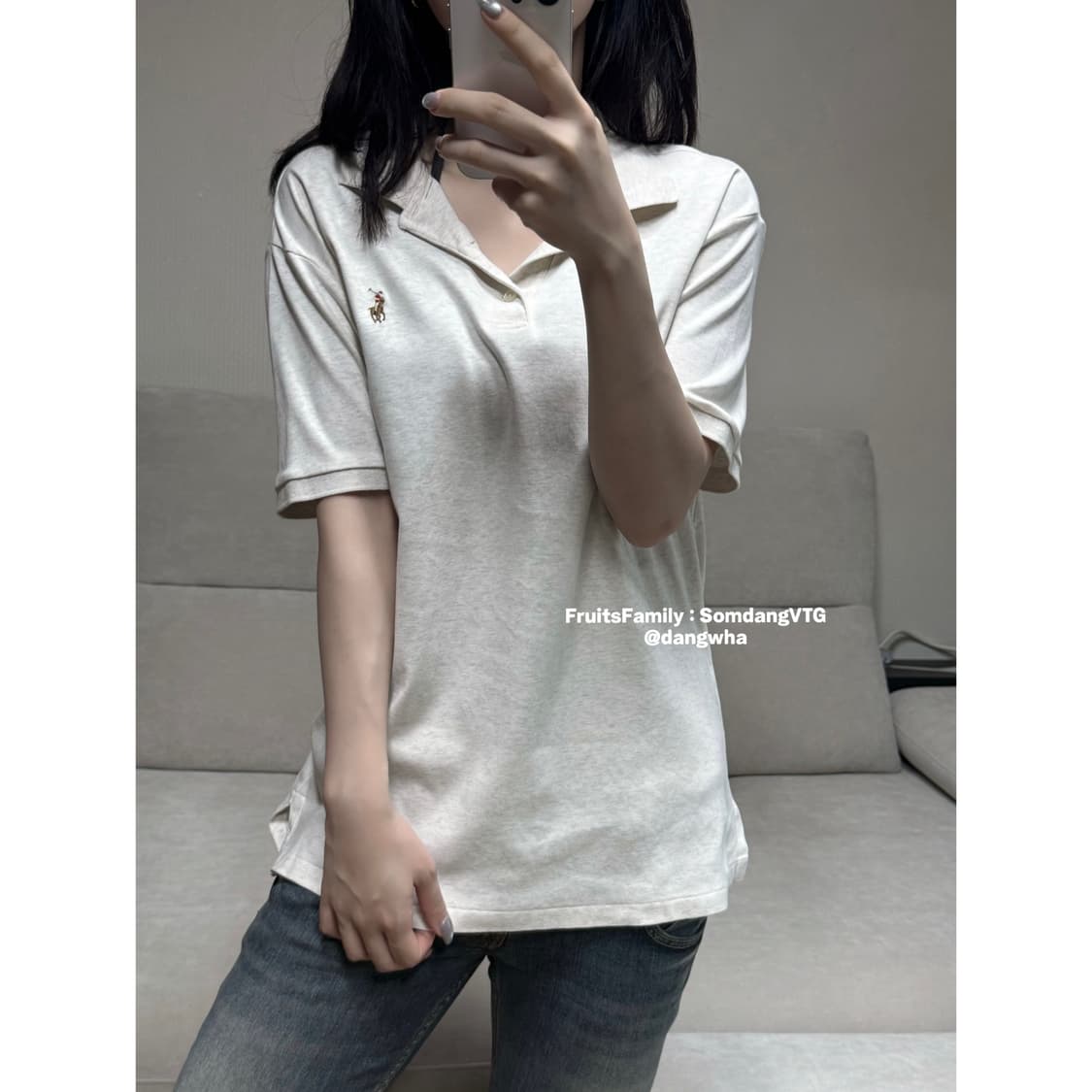 폴로 랄프로렌 보카시 멜란지 pk 반팔 (QR) 상품이미지1