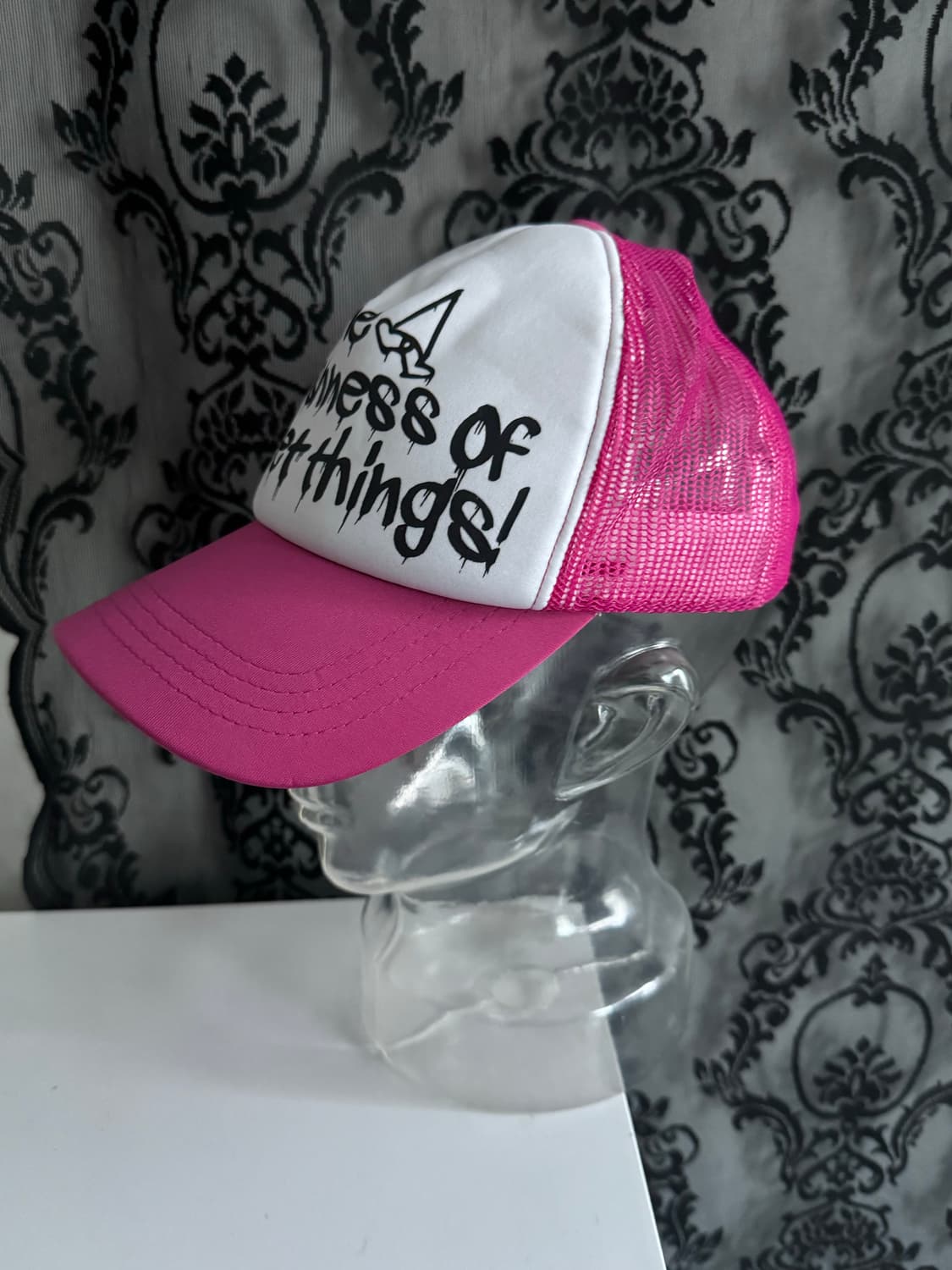 크랭크 핑크 메쉬캡 상품이미지2
