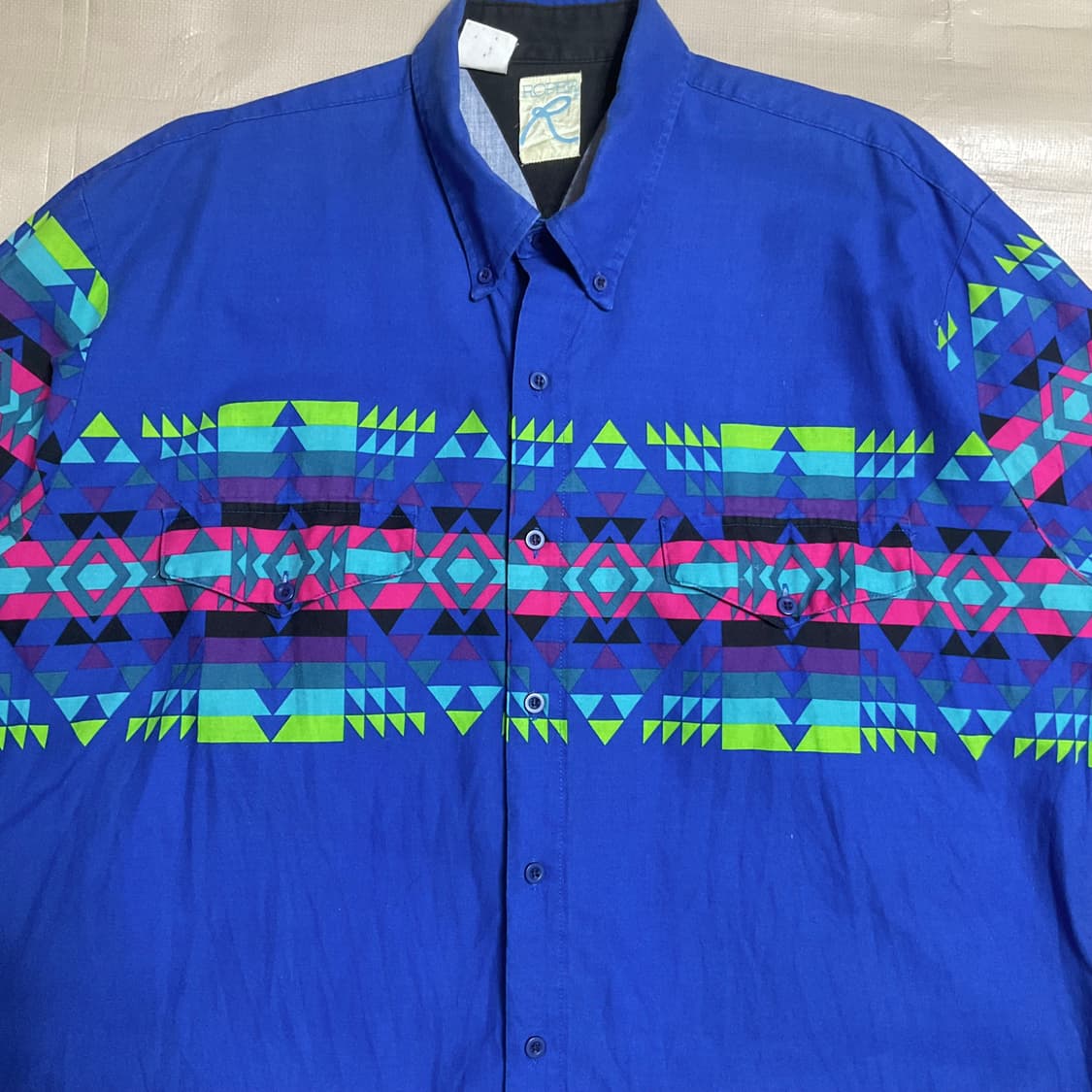 빈티지 아즈텍 패턴 셔츠 상품이미지3