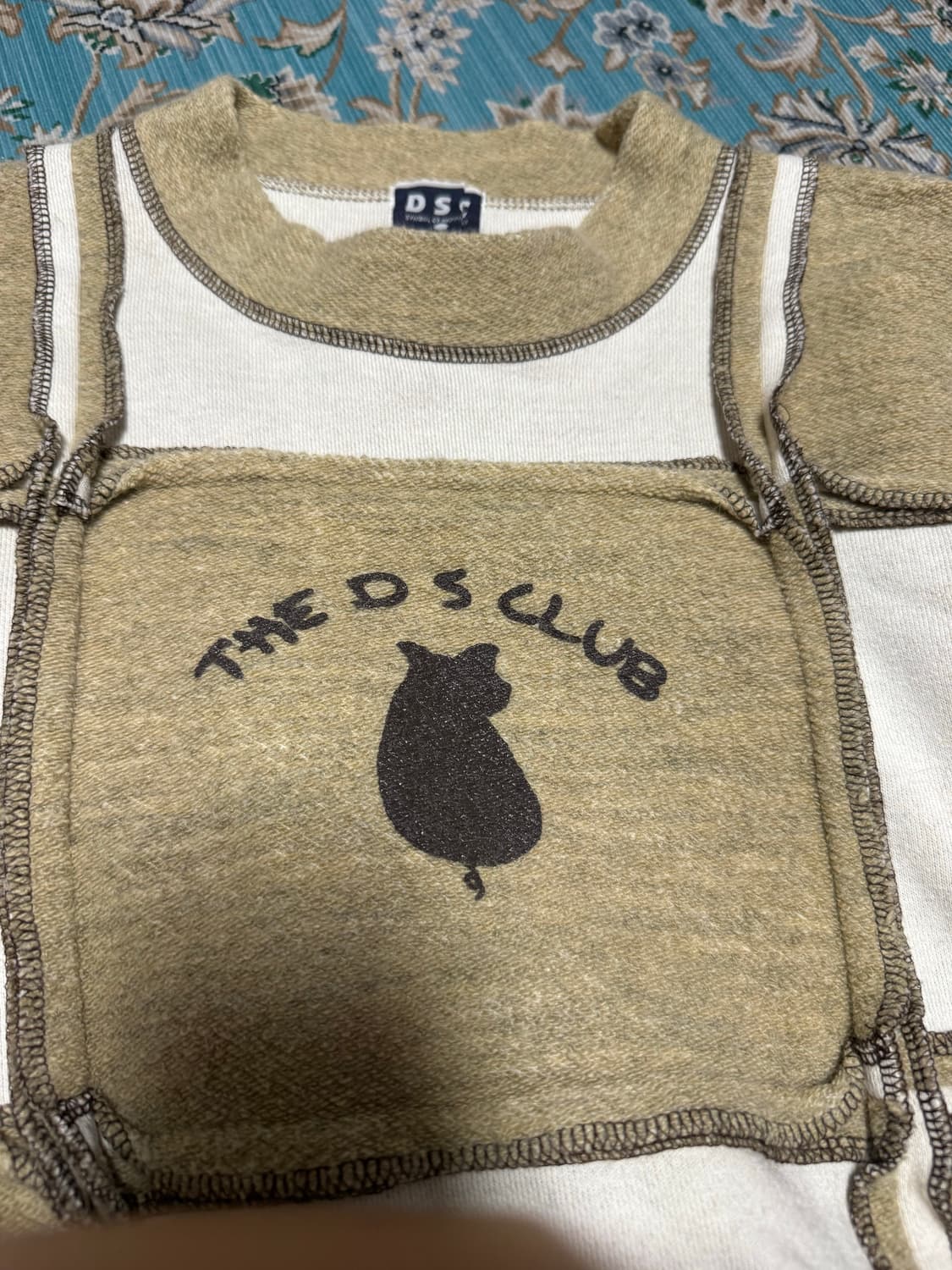 빈티지 패치워크 고양이 프린트 티셔츠 넘 귀여워요 상품이미지9