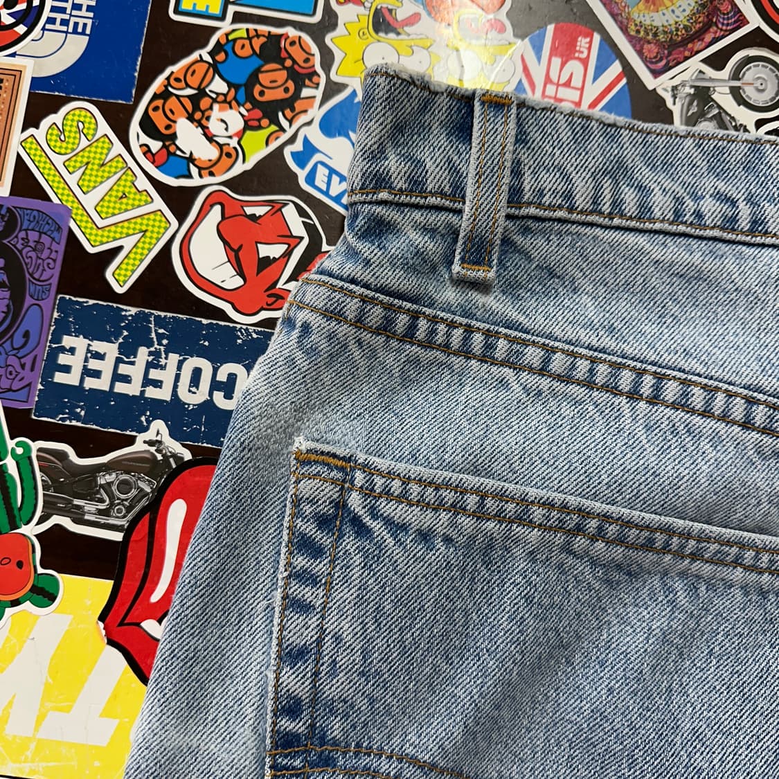 9~00s USA 리바이스 505 블루 진 데님 팬츠 37 상품이미지5