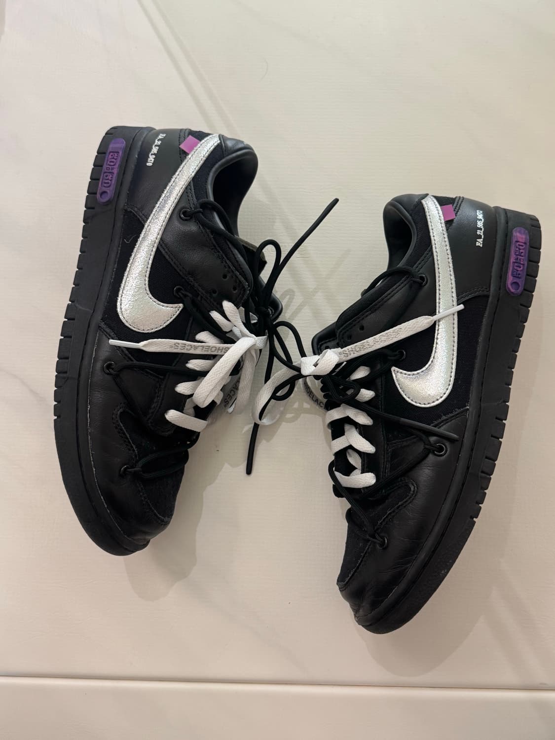 Nike x Off-White Dunk Low Lot 50 of  상품이미지3
