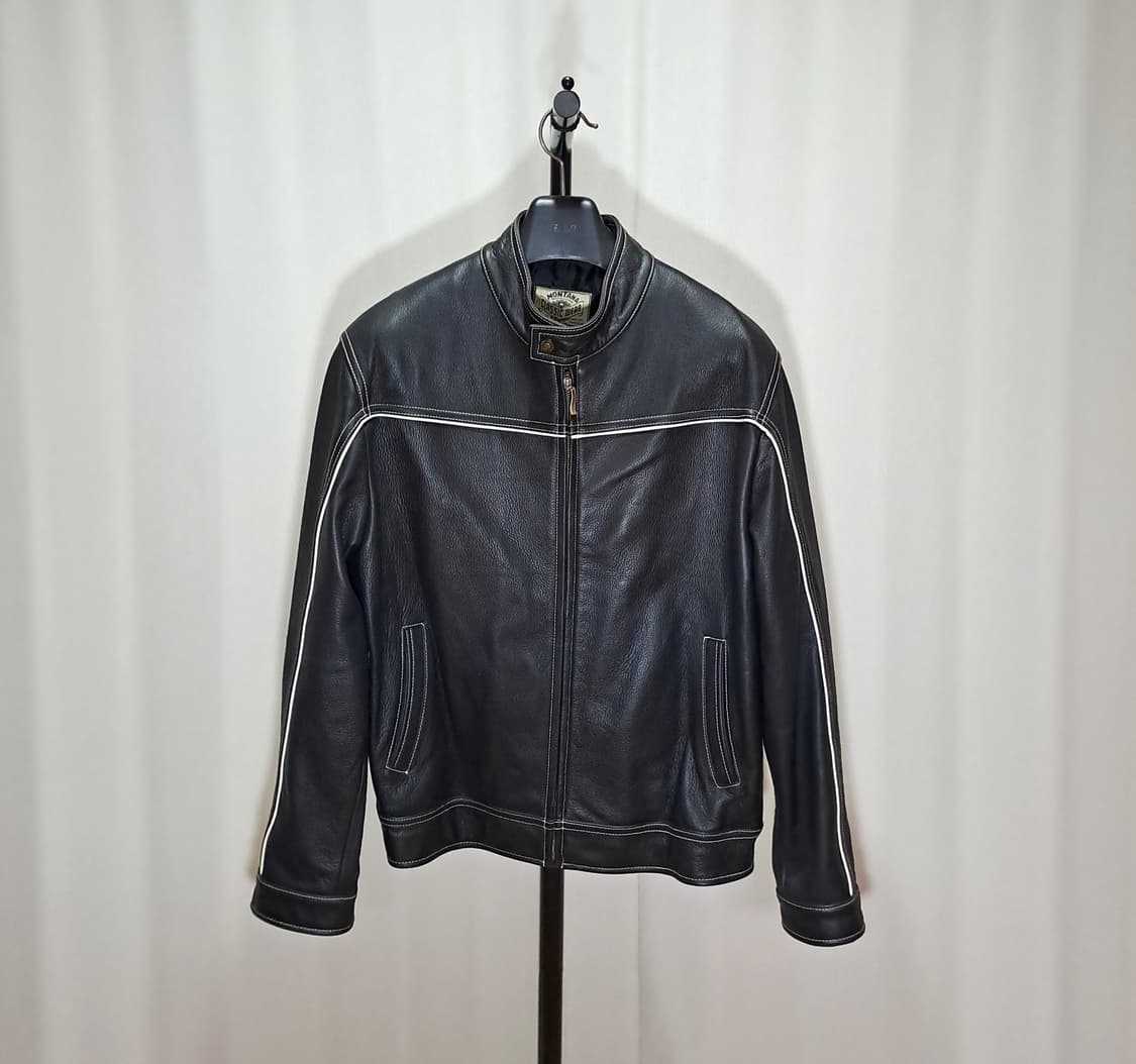 (택포) MONTANA 소가죽 바이커 자켓 100 B89 상품이미지1