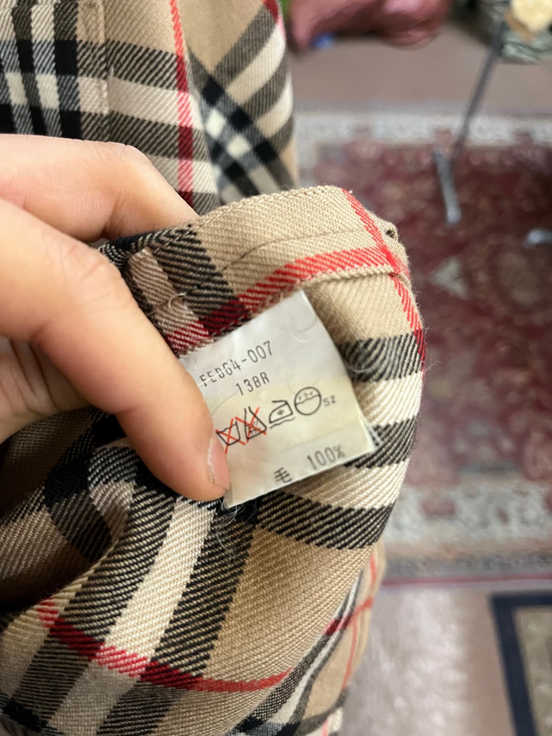 버버리 울 체크 셔츠 #csz809 상품이미지6