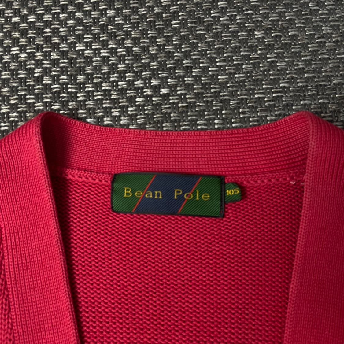 빈폴 레드 니트 롱 가디건 105 상품이미지4