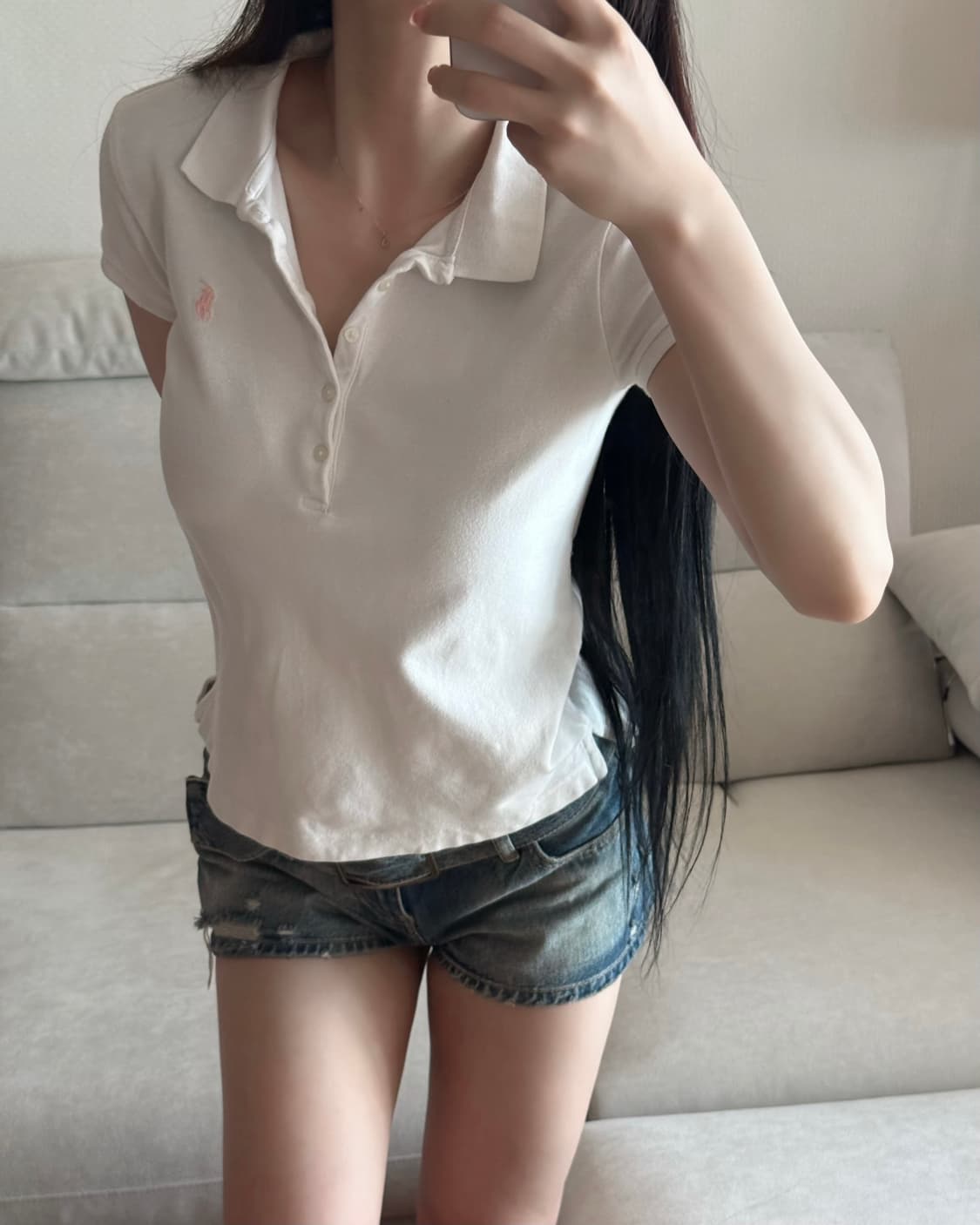 폴로 랄프로렌 딸기우유 핑크 pk 반팔 ( 설명 꼭 읽어주세요 ❗️ ) 상품이미지1