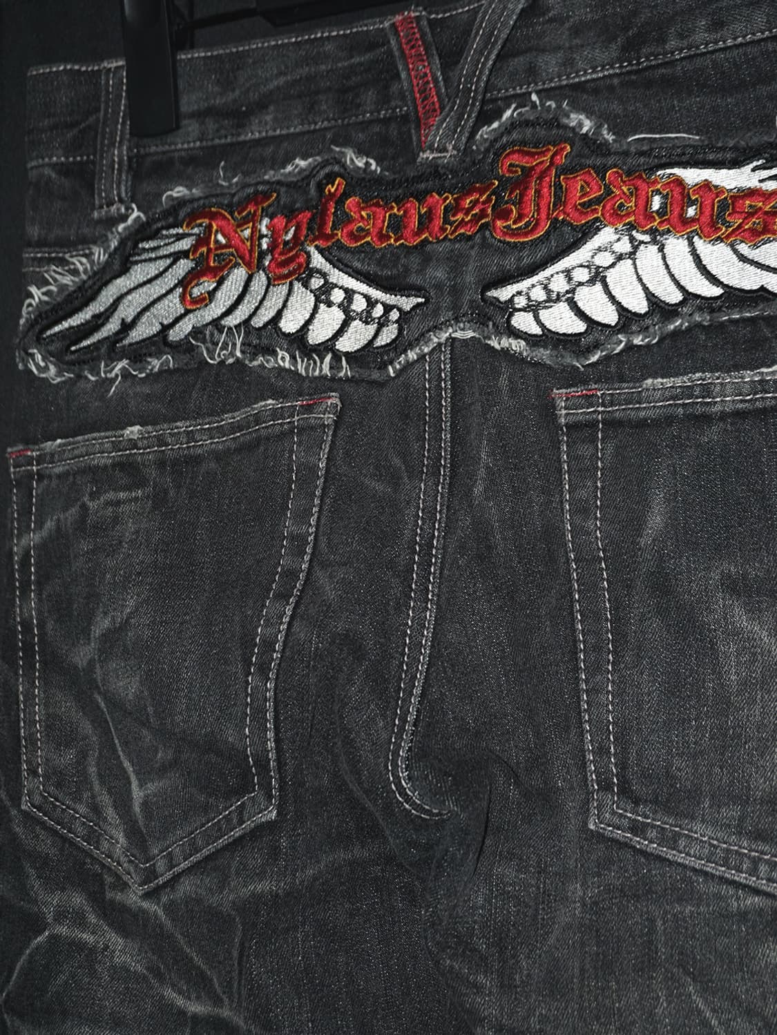 (nylaus) punk wing patch denim  상품이미지3