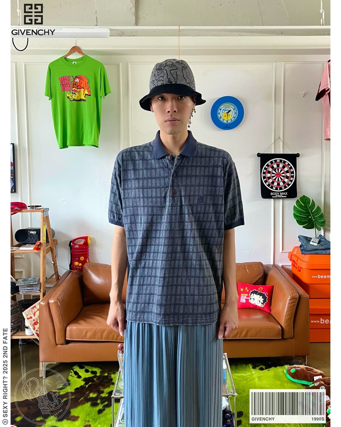 1990s GIVENCHY 1/2 Sleeve PK-Shirt 상품이미지1