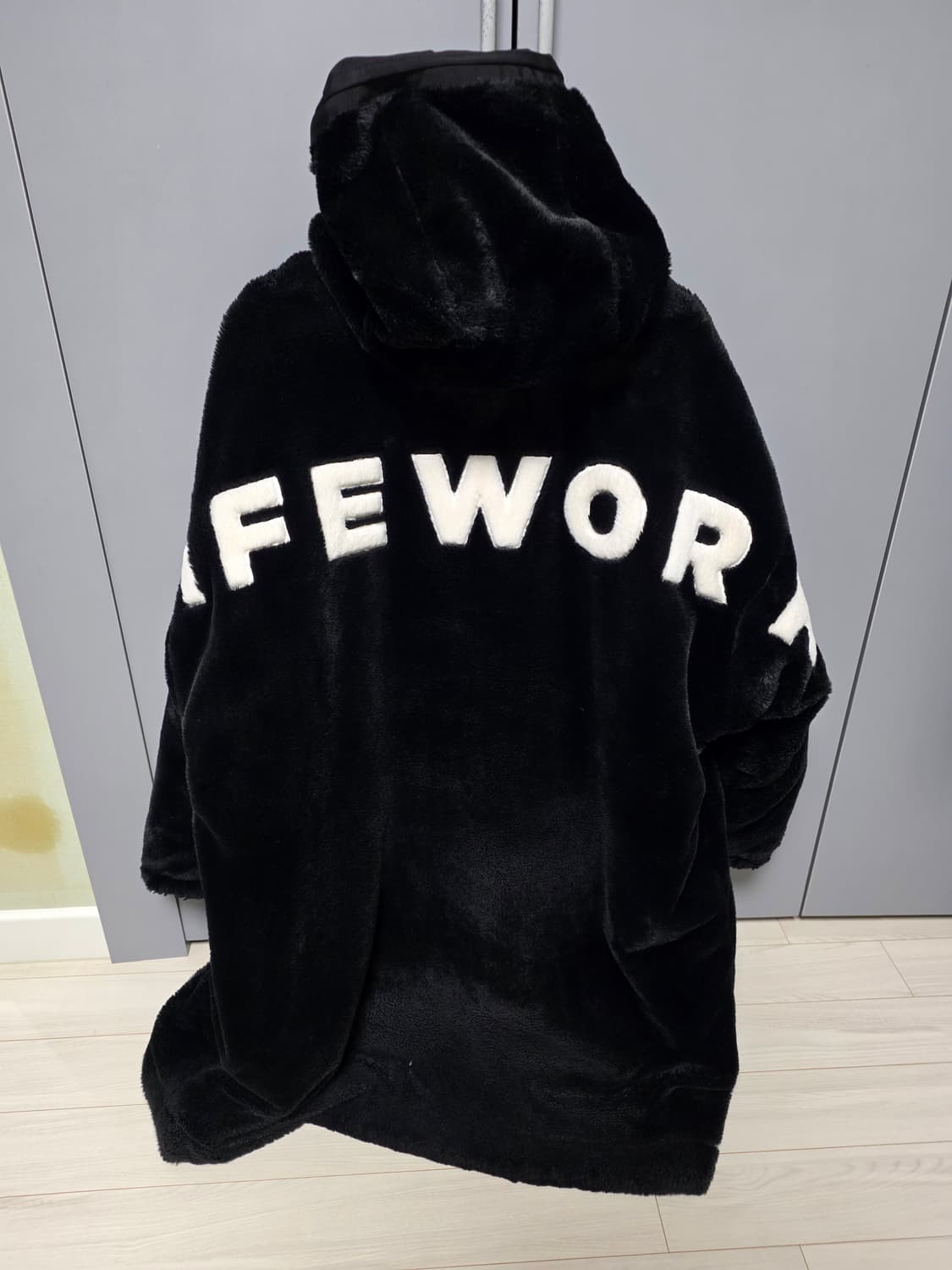 LIFEWORK 퍼 후드 롱코트 상품이미지2