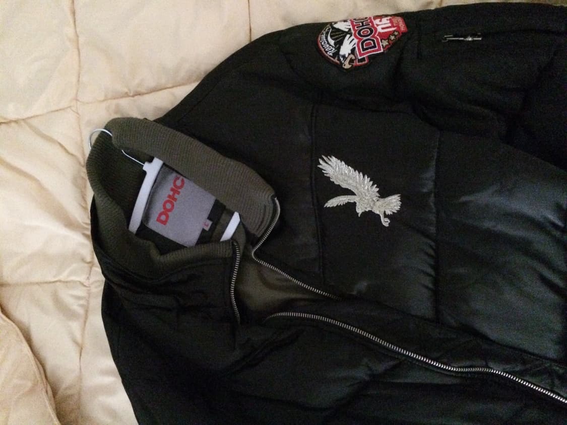 DOHC 블랙 항공 패딩 자켓 상품이미지1