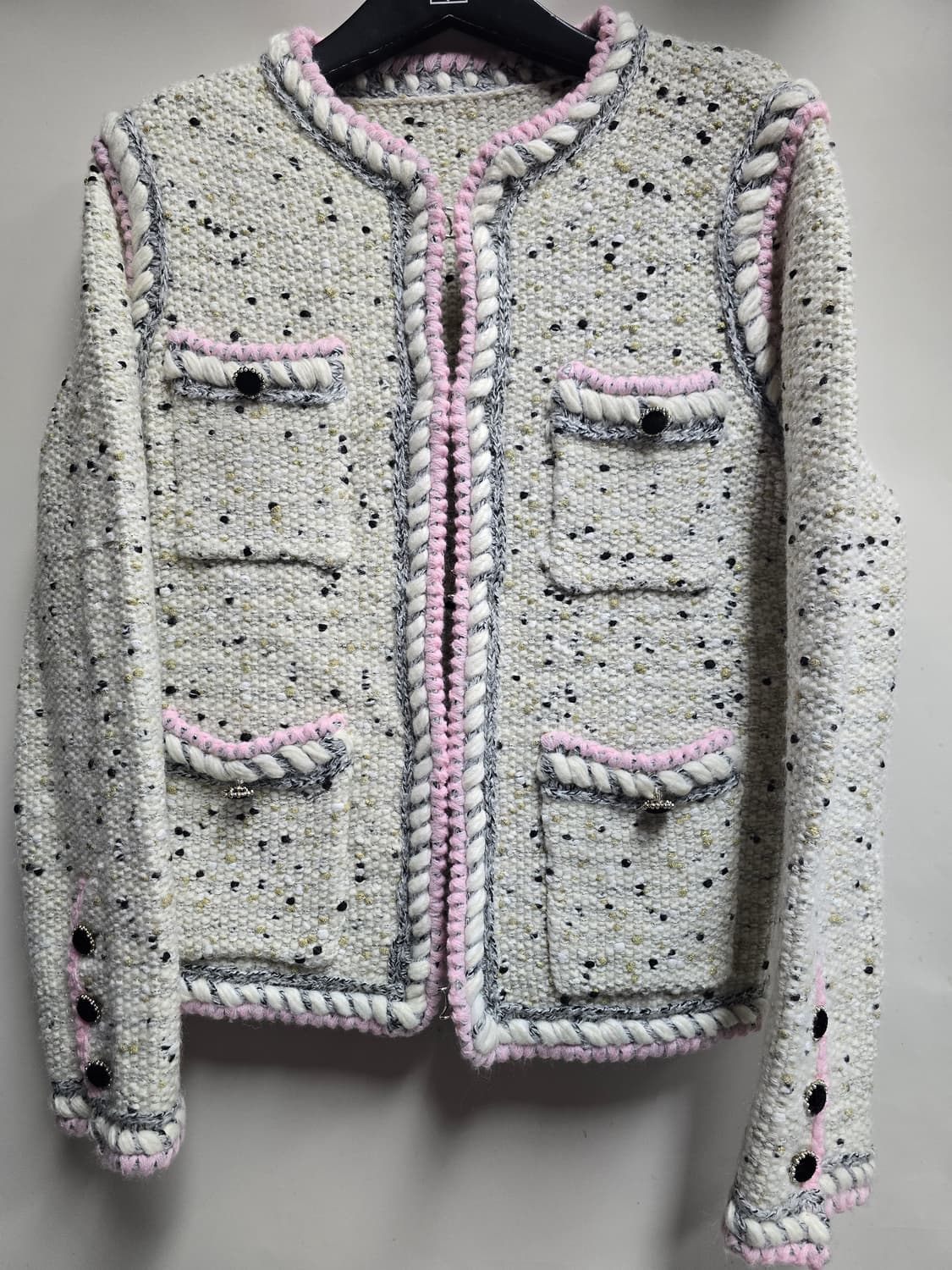 트위드 니트 자켓 M 상품이미지1