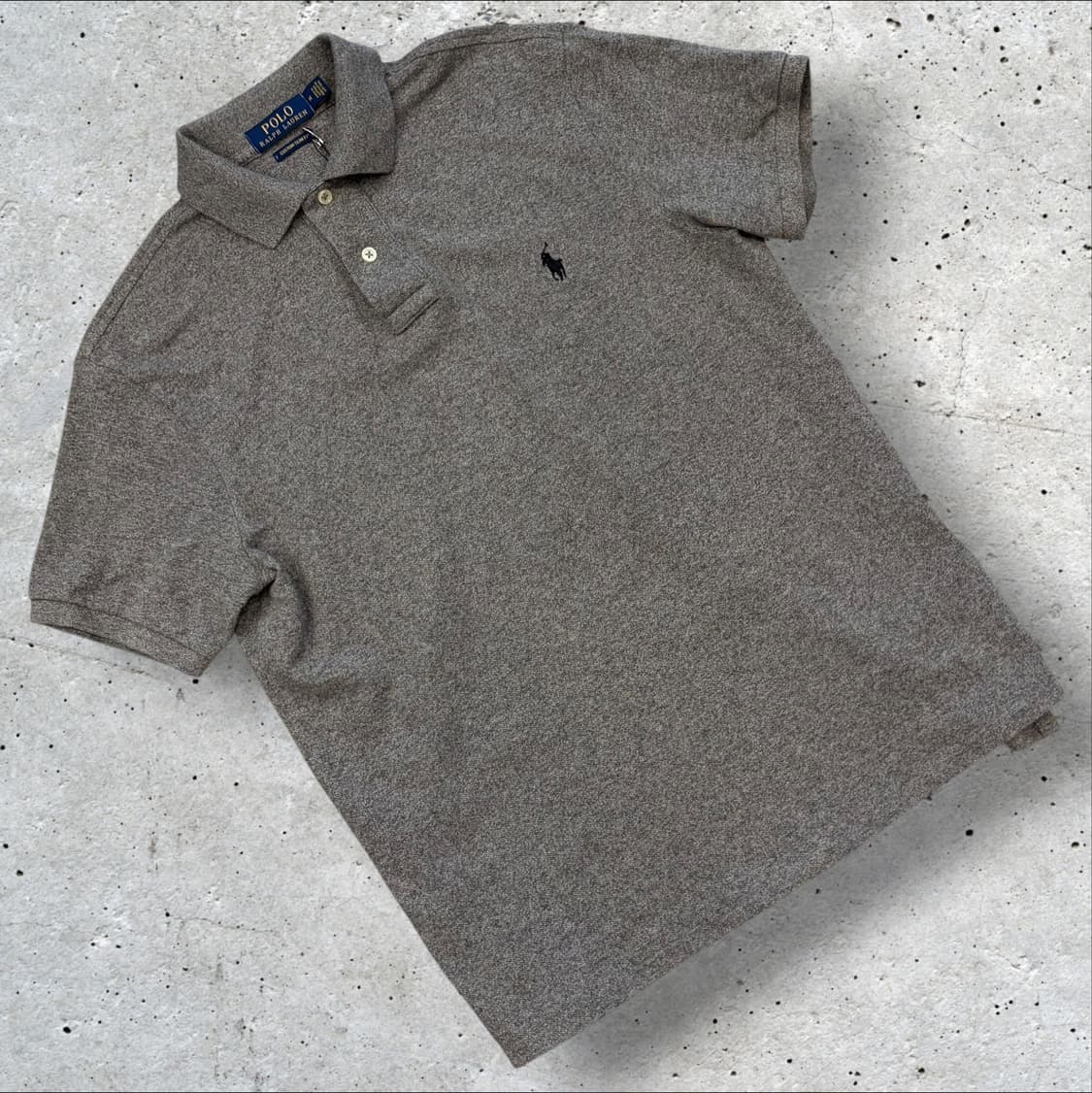 [M] 폴로 랄프로렌 커스텀 슬리핏 반팔 카라티 그레이 D762 상품이미지1