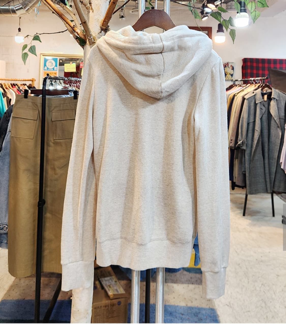 BURBERRY 버버리 런던 블루라벨 베이지 후드 집업 상품이미지7