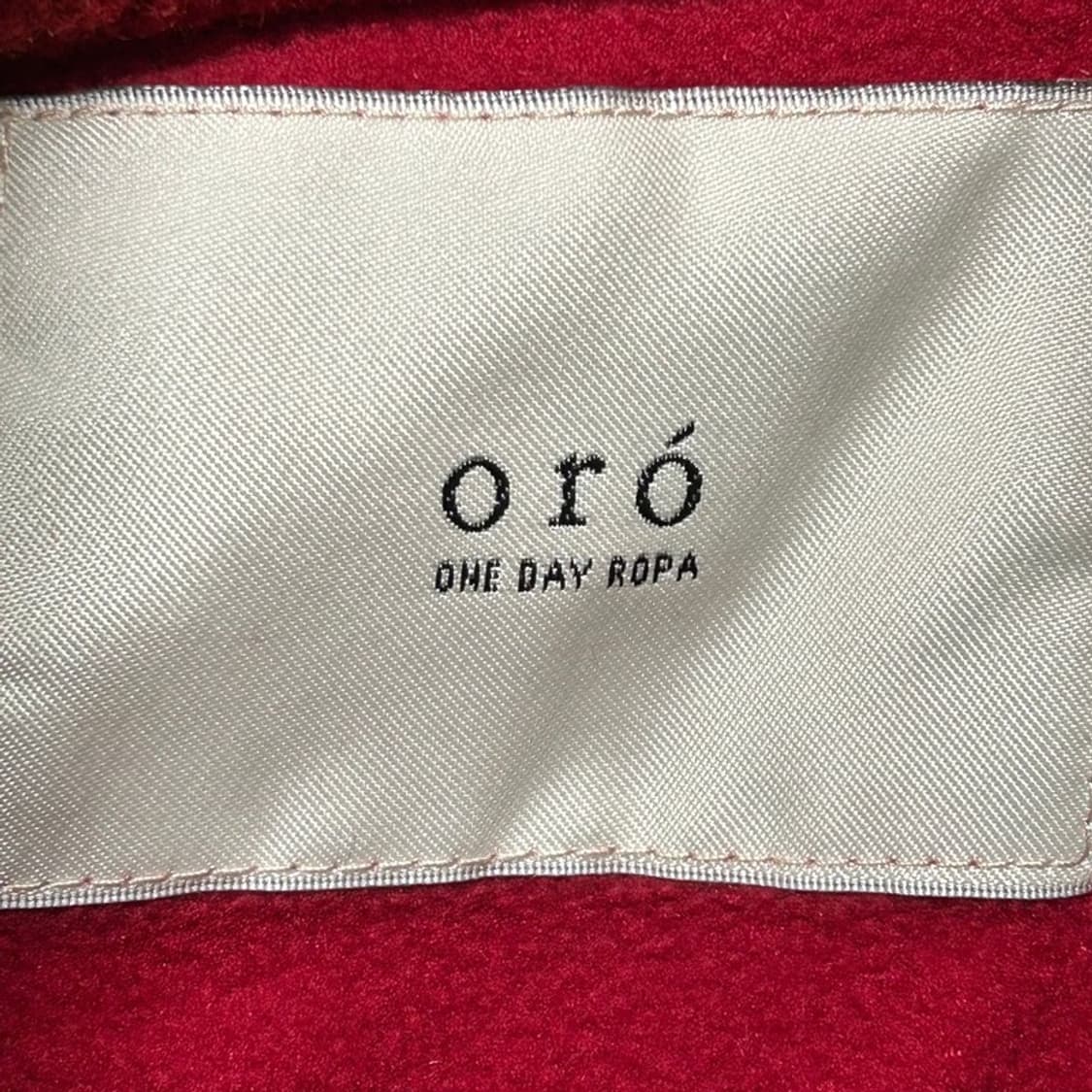 ORO 레드 플리스 자켓 M 상품이미지5