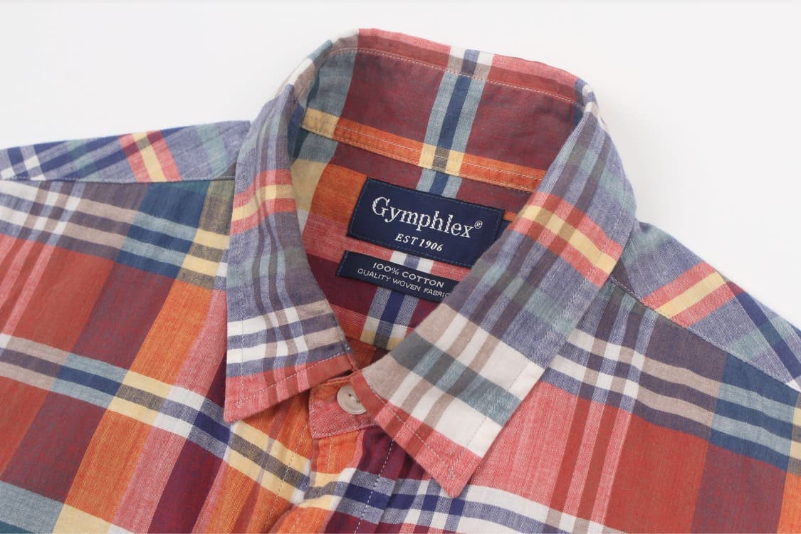 GYMPHLEX Madras Check Shirt 상품이미지3