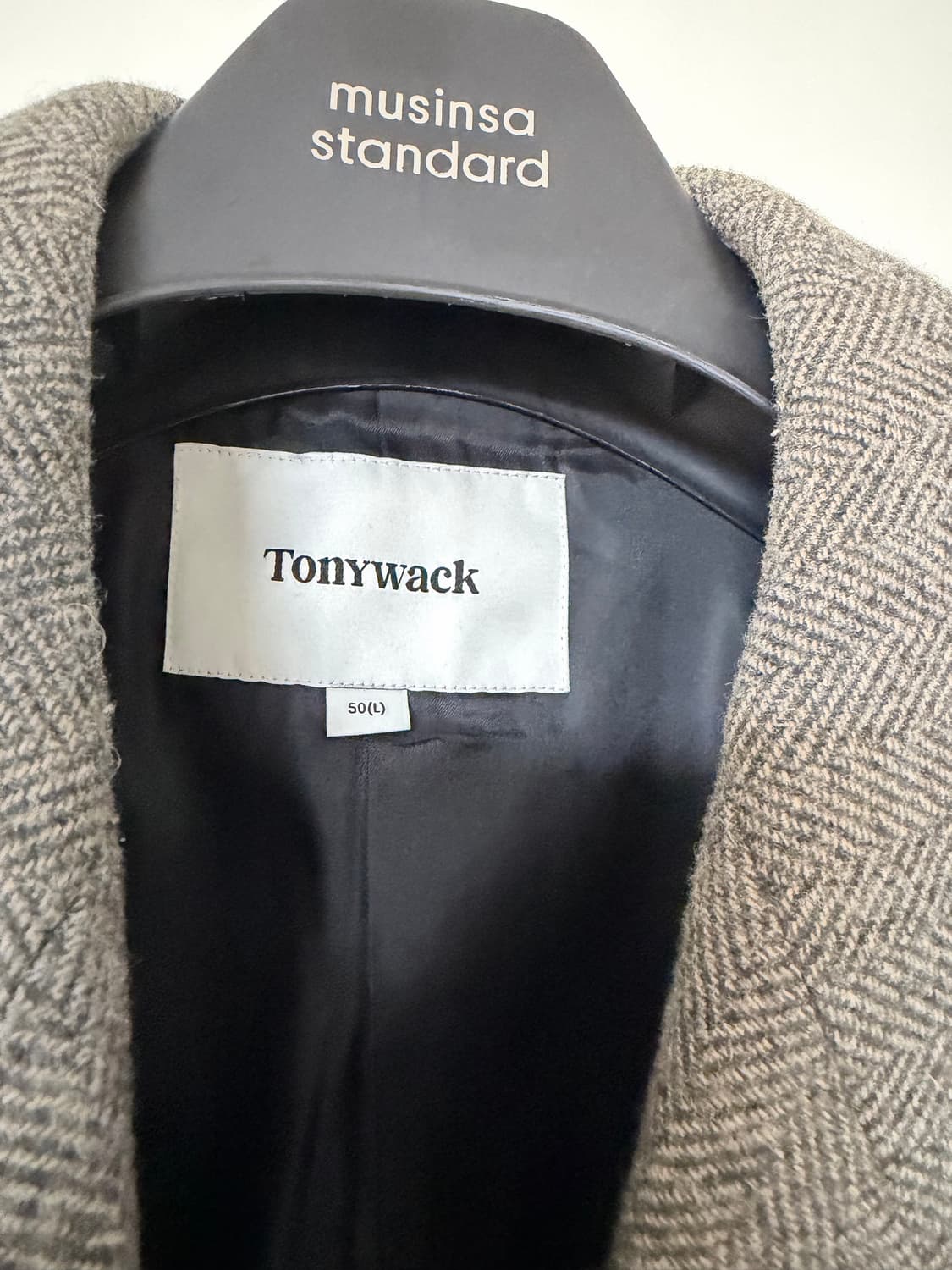 토니웩 23FW 헤링본 더블 코트 판매합니다 상품이미지4