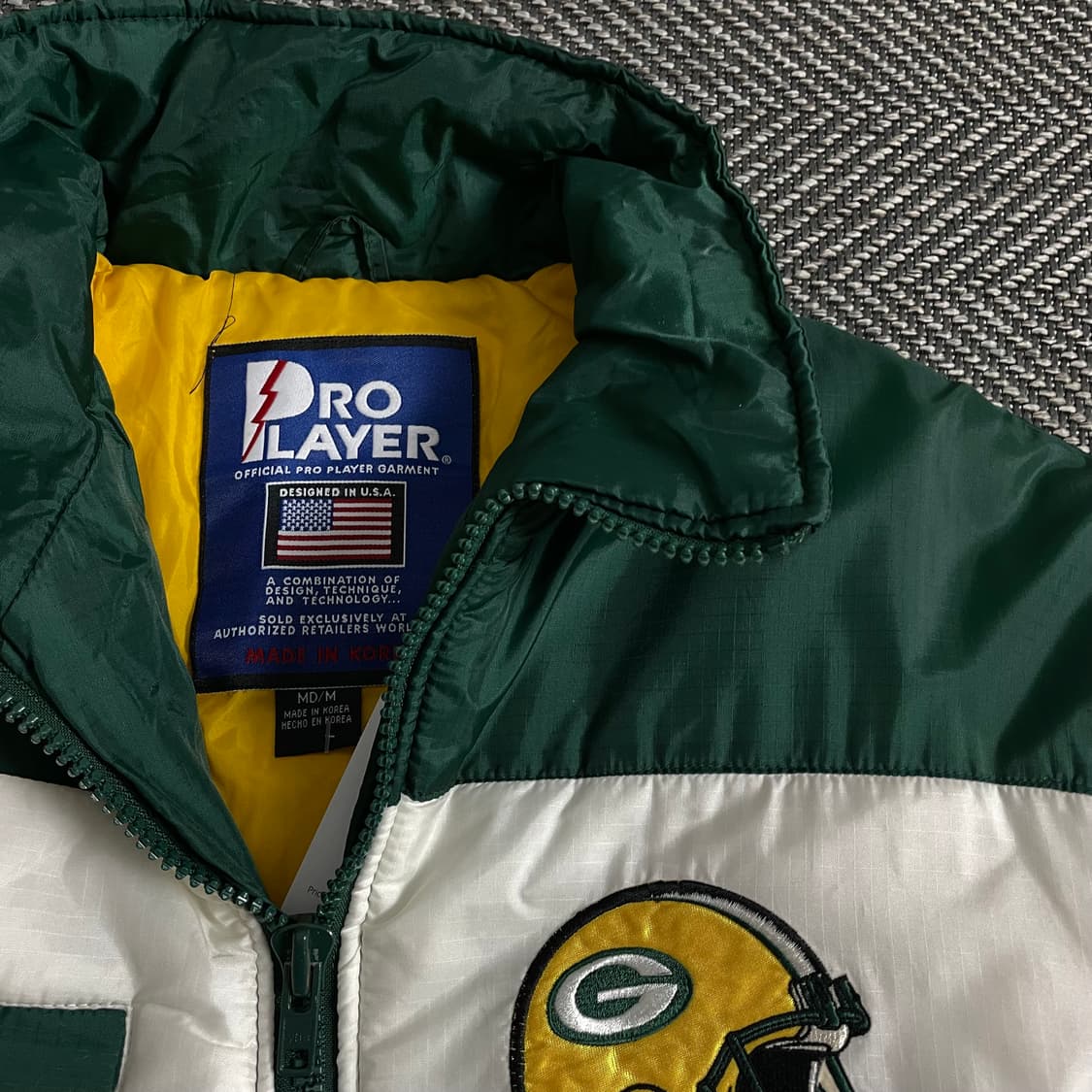 00s 프로플레이어 NFL 그린베이 패커스 바시티 패딩o 3243 상품이미지6