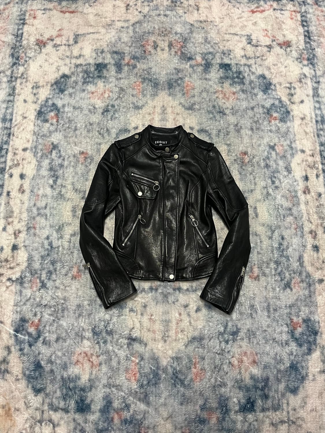 Egoist lamb skin single rider jacket 상품이미지1