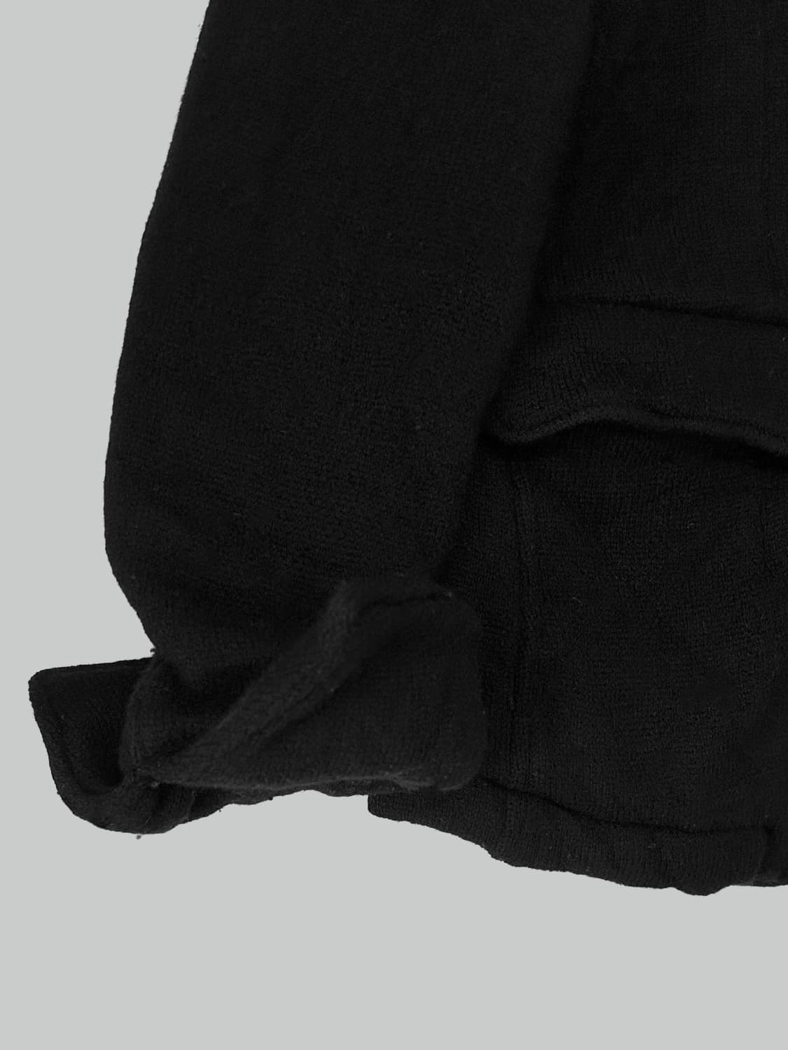 언더커버 19aw 축융 울 니트 블레이저 블랙 상품이미지5