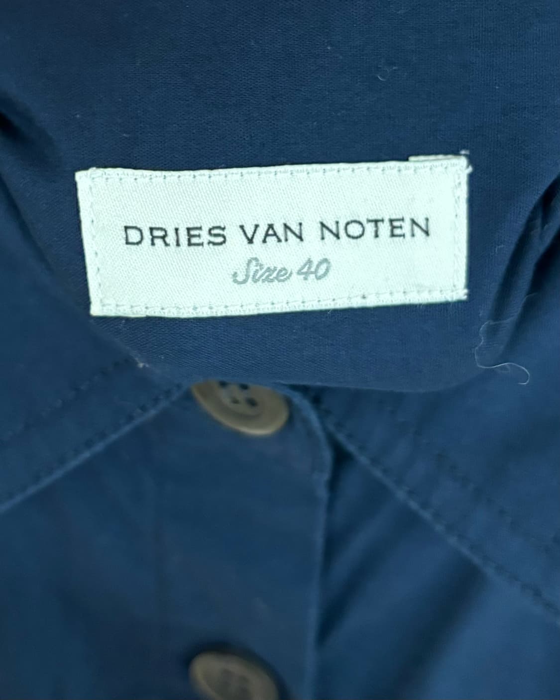 드리스 반 노튼 네이비 페플럼 민소매 셔츠 상품이미지7