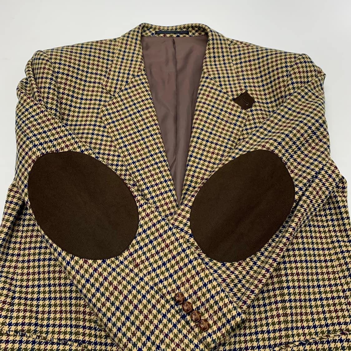 입생로랑 하운드투스 체크 캐시미어 혼방 블레이져 자켓 (105) 상품이미지5
