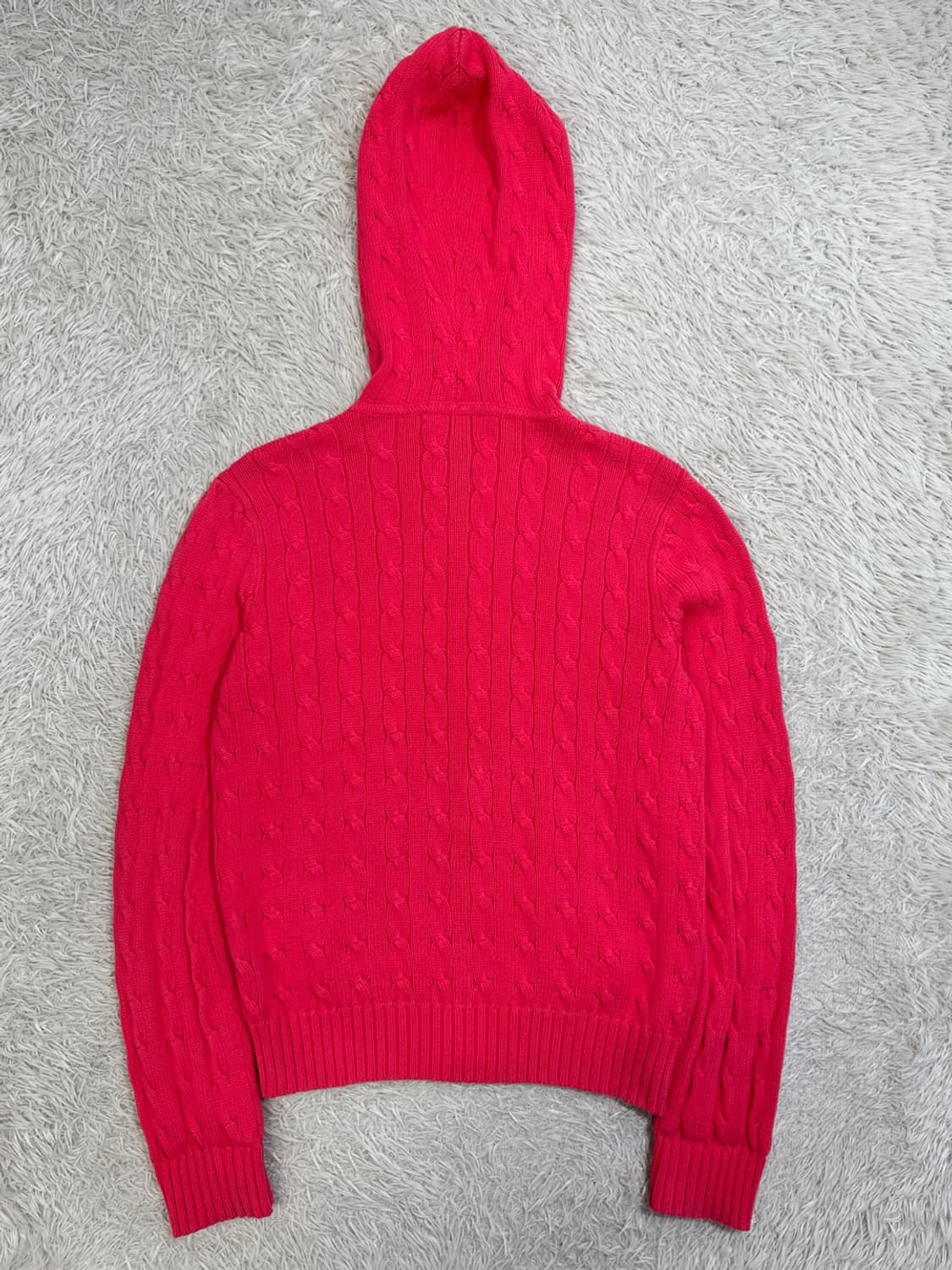 폴로 랄프 로렌 꽈배기 니트 후디 가디건/#2614 상품이미지4