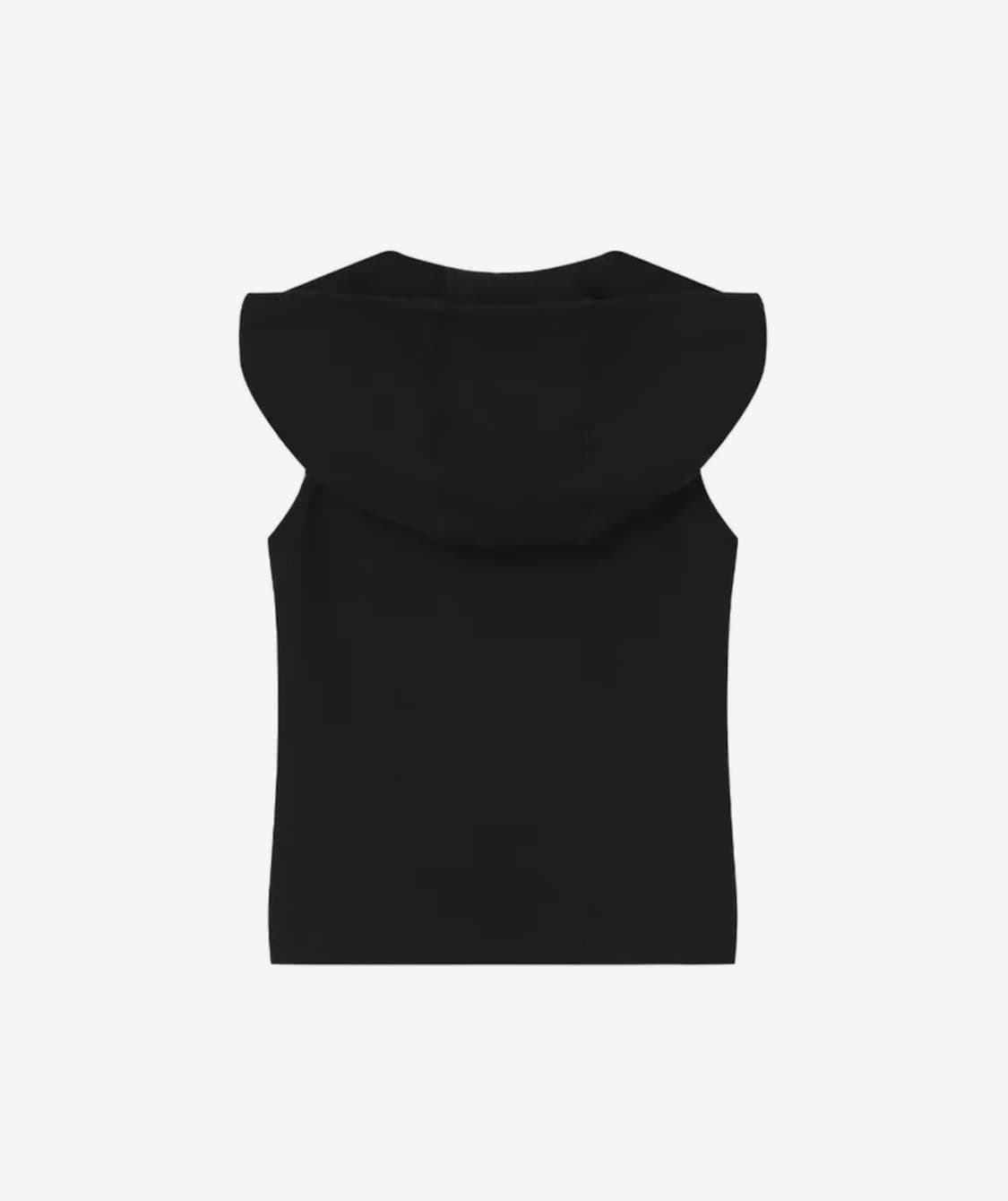 미세키서울 Line hoodie vest BLACK 상품이미지2