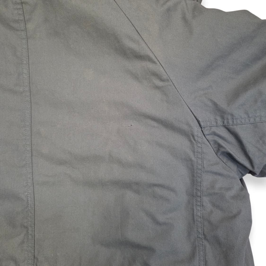 킹스툴 카키색 오버핏 야상 개파카 점퍼 상품이미지7