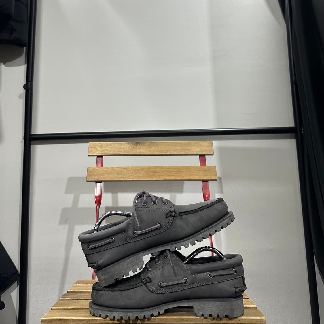 260) 팀버랜드 로퍼 남성 남자 구두 3아이 보트슈즈 그레이 상품이미지7